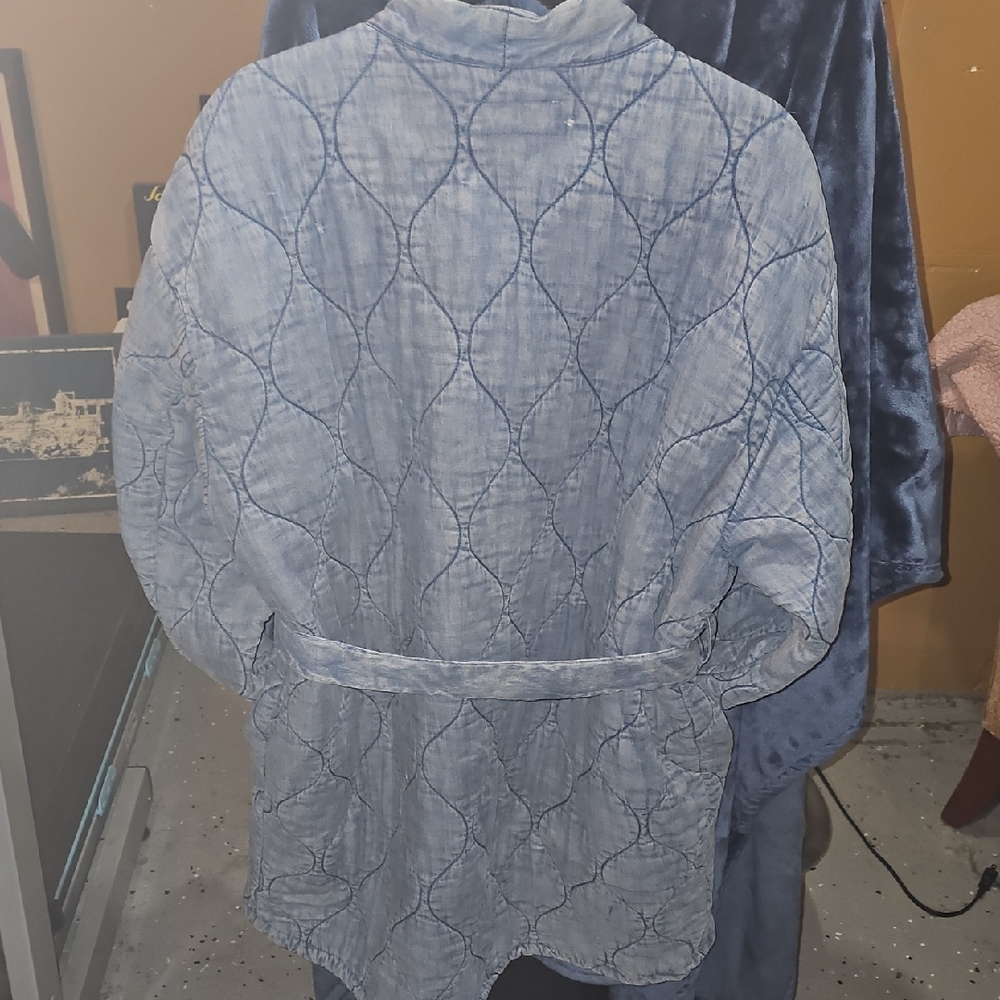Blue Quilted Robe - Picture 7 of 7